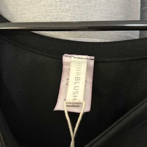 Pinkblush Black Off The Shoulder Maternity Dress - Picture 4 of 5